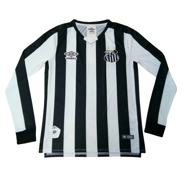 Camiseta Santos 2ª ML 2019/20 Negro Blanco